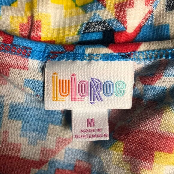 LuLaRoe Irma Top Womens Size Medium Colorful Aztec Oversized Tunic Shirt NEW - Picture 6 of 7